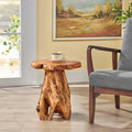 Cedar Wooden Live Edge Side Table M1539