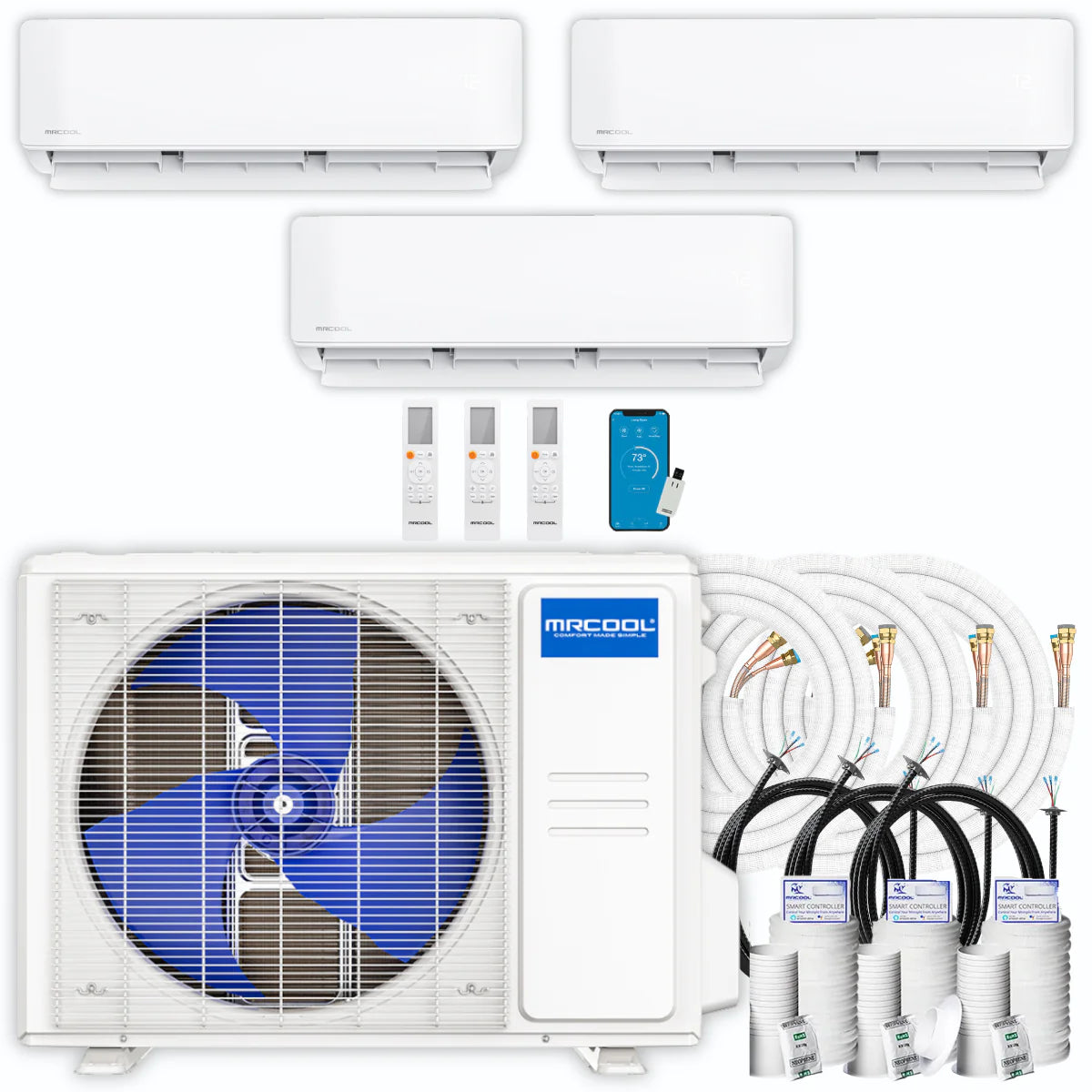 30,000 BTU 3 Zone Ductless Mini Split Air Conditioner and Heat Pump N998