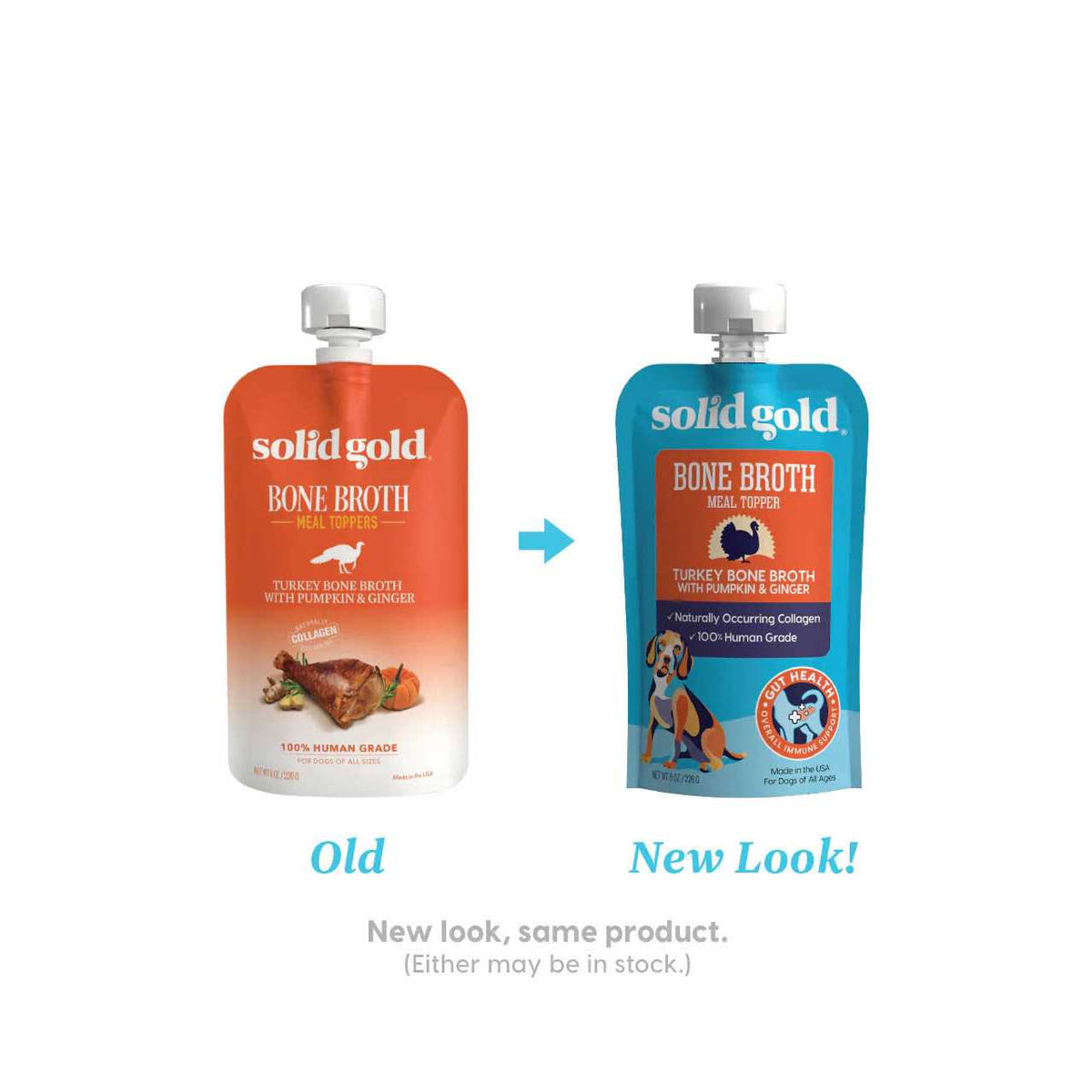 Solid Gold Turkey Bone Broth with Pumpkin & Ginger Dog Food Topper P1658