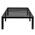 18-inch High Heavy Duty Black Metal Platform Bed Frame N9668