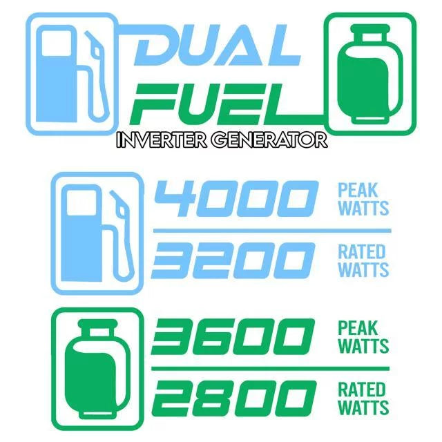 4000W Portable Dual Fuel Generator A8455