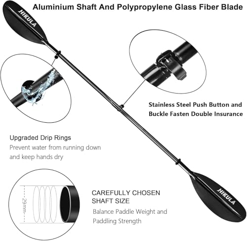 4 Piece Aluminum PP Kayak Paddle 220cm 230cm V543139