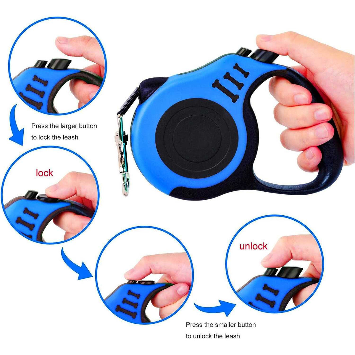 Retractable Dog Leash Lightweight 16FT F3593
