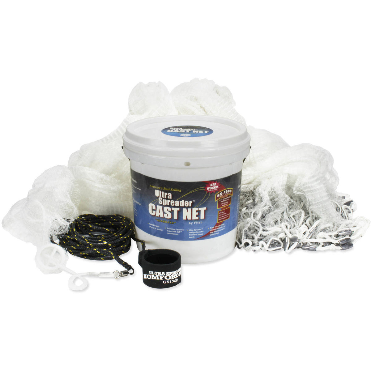 12 ft Cast Net 3/16 Sq Mesh 1.5 lb Lead J37835