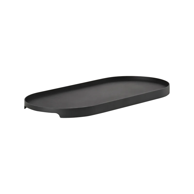 Black Oval Tray 35x23x1.8cm C4798