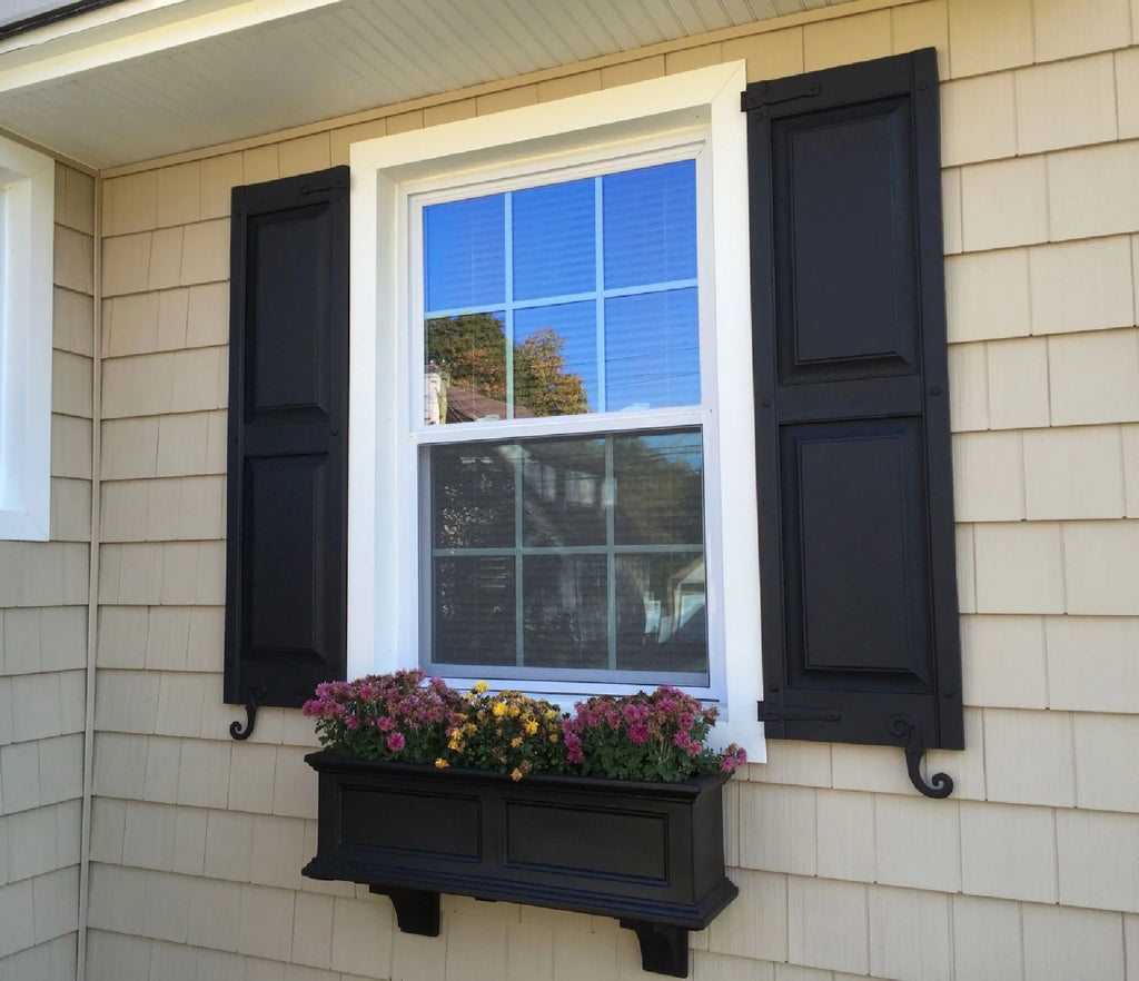 Vinyl Double Panel Shutters Q832