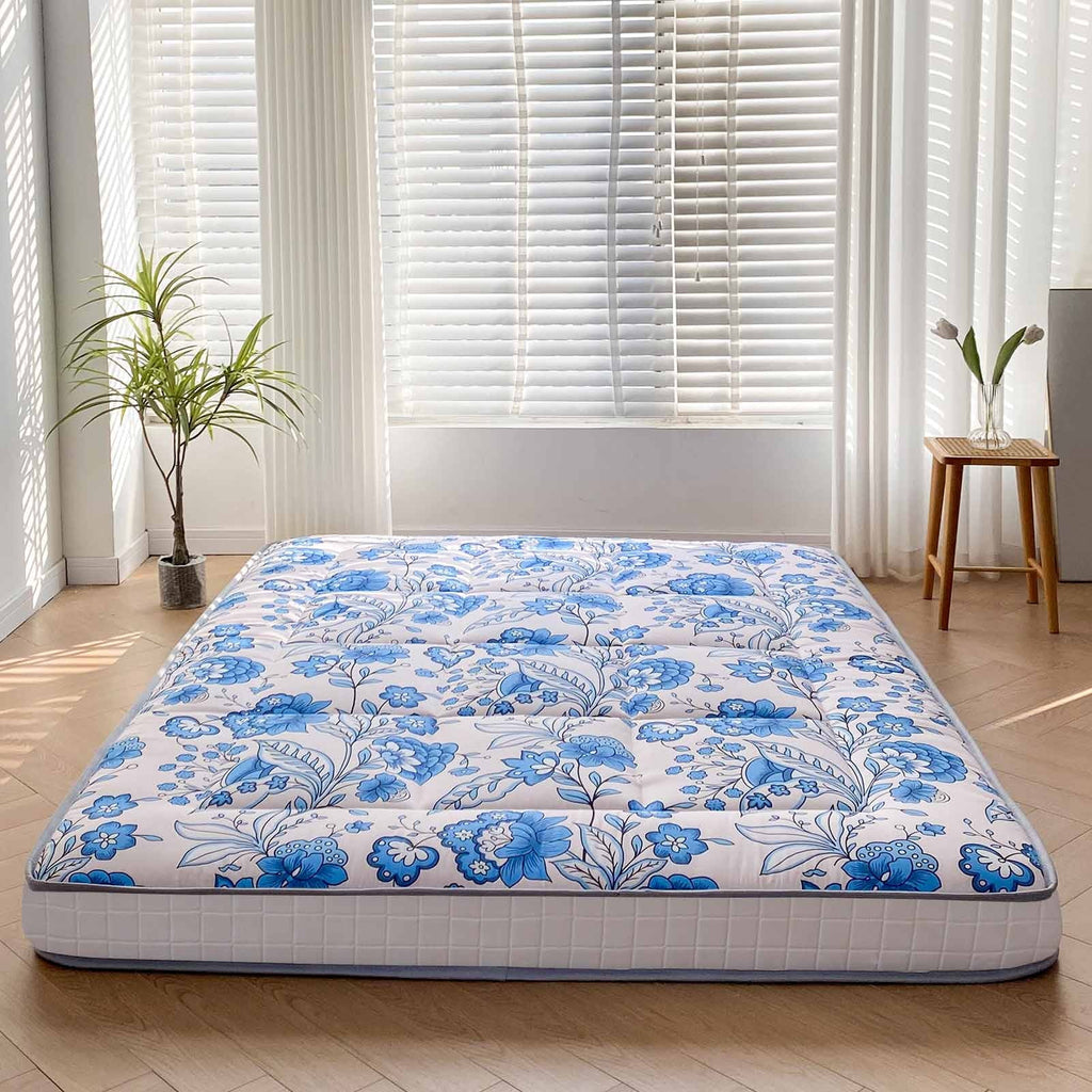 6 Extra Thick Foldable Japanese Floor Mattress, Black, Twin E729