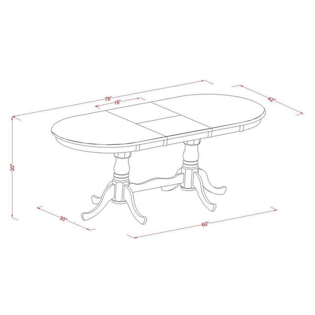 7-piece Brown Dining Set with Wood Seat S390
