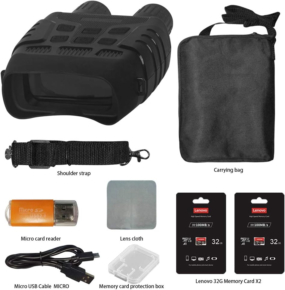 Night Vision Goggles Binoculars with 64 GB SD Card A8585