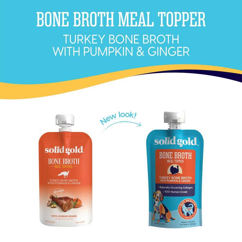 Solid Gold Turkey Bone Broth with Pumpkin & Ginger Dog Food Topper P1658