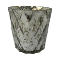 Diamond Pattern Glass Scented Soy Wax Candle P8047