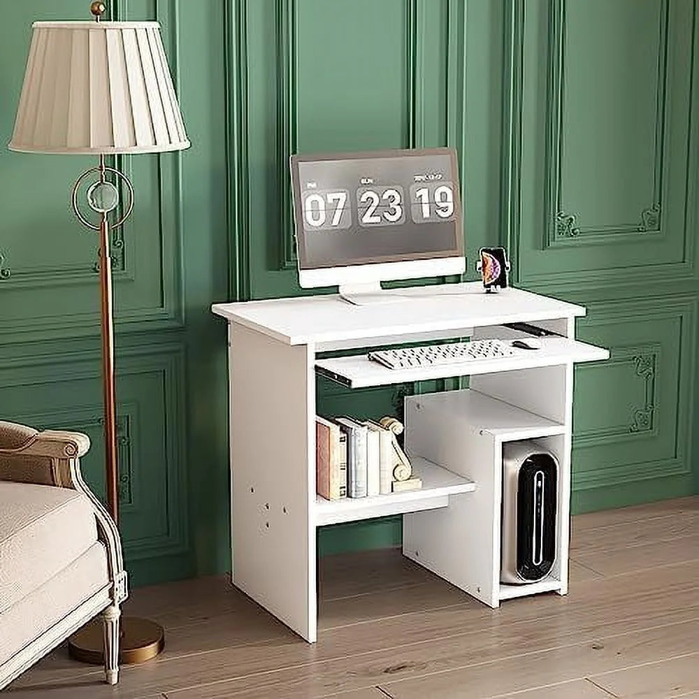 Computer Desk with Drawer Shelves Keyboard Tray X3454