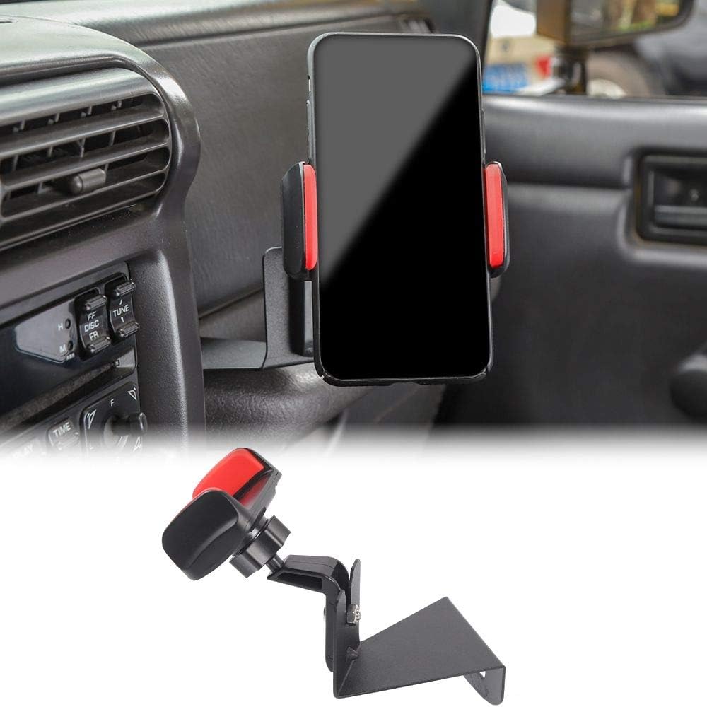 Multi-Functional Phone Holder, Radio Holder Walkie Talkie Mount Bracket, Black Pack of 2 Q1236