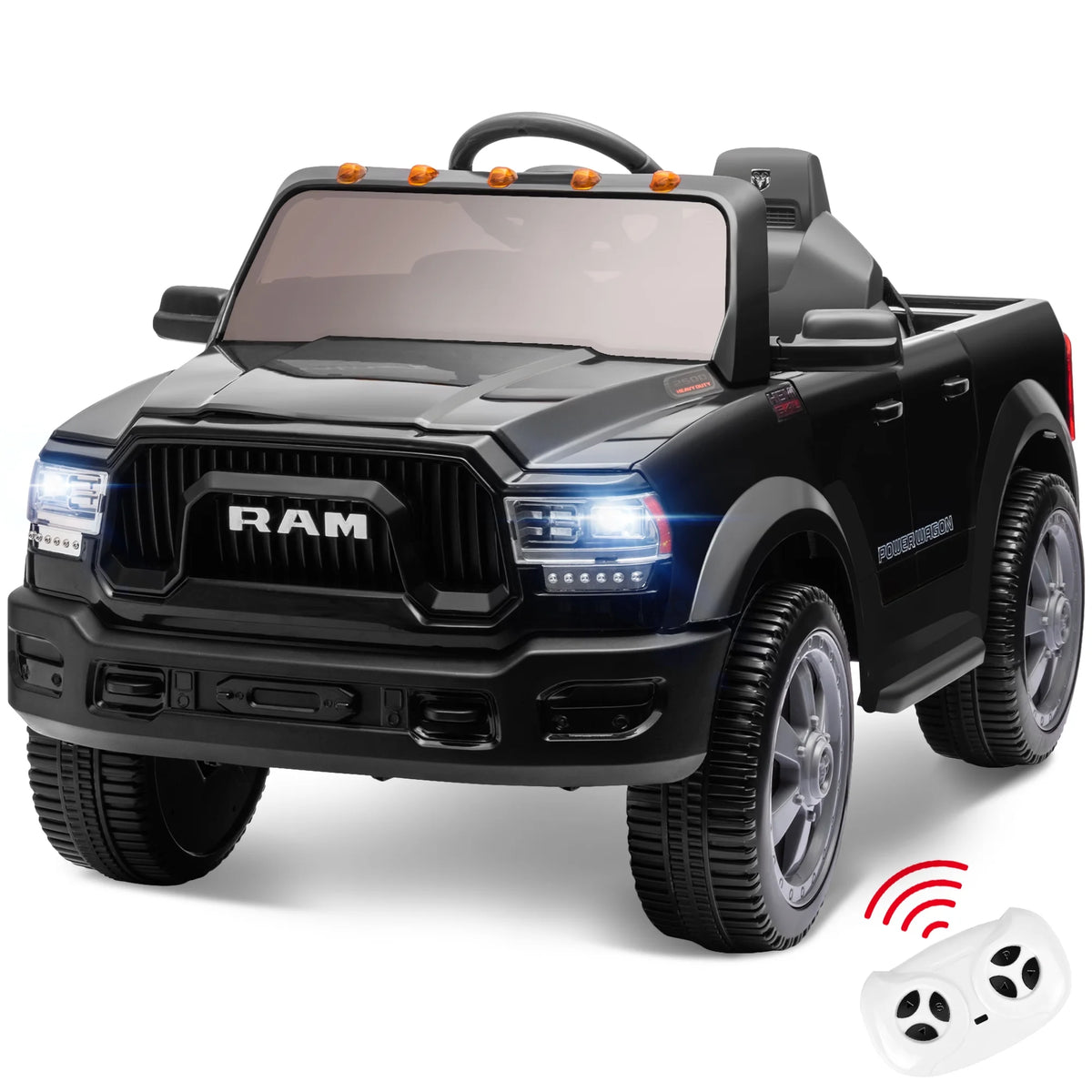 12V Powered Ride On Truck Car with Parents Remote Control, Red J982