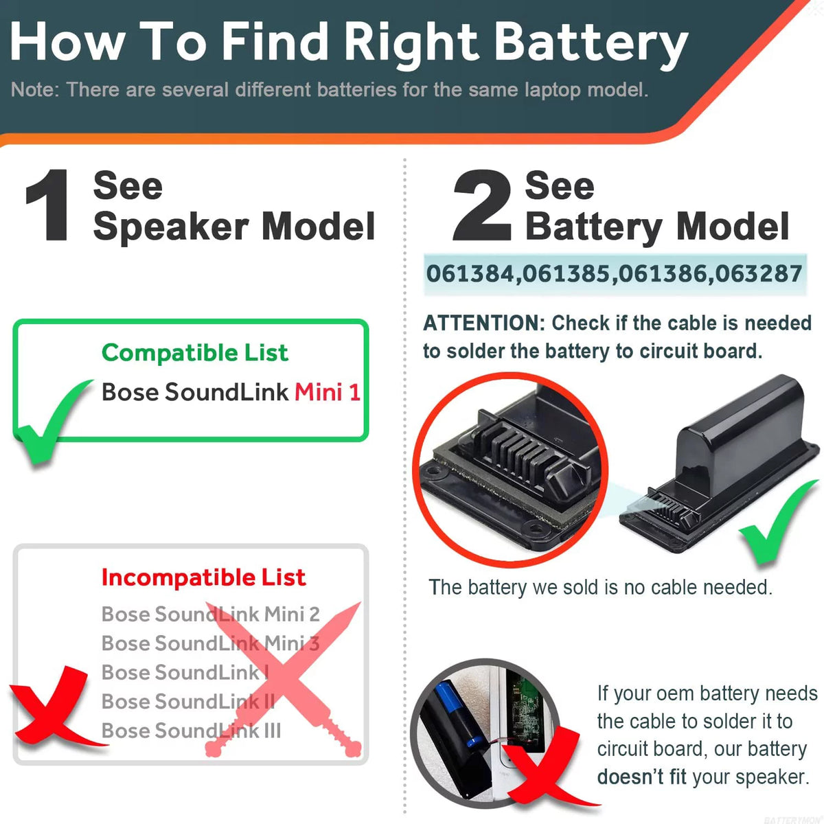 Speaker Battery R977