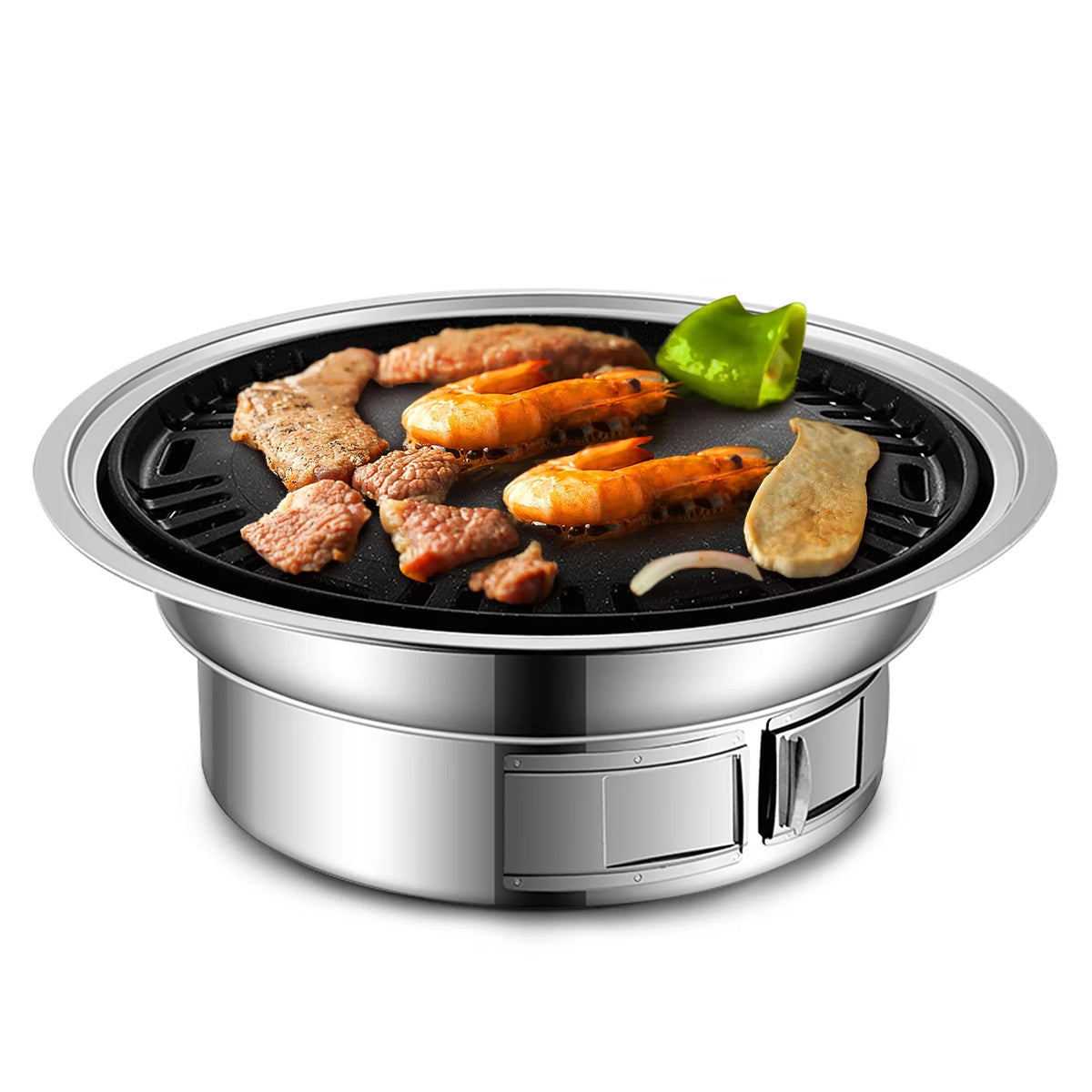 Charcoal Grill Non-stick Portable Stainless Steel BBQ F355031
