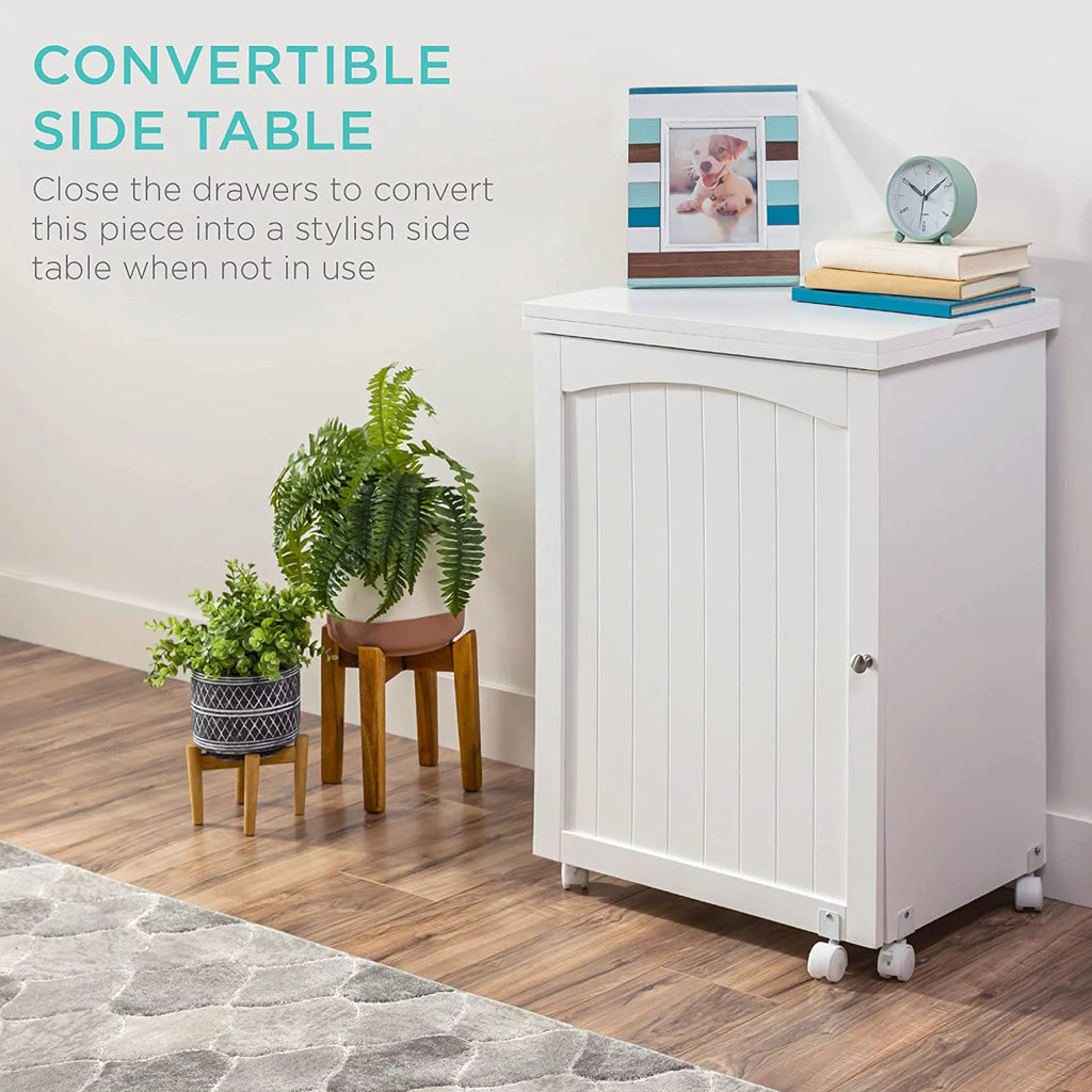 Folding Sewing Table White J99484