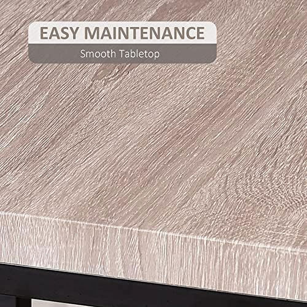 5 Piece Walnut Dining Table Set for 4 T210