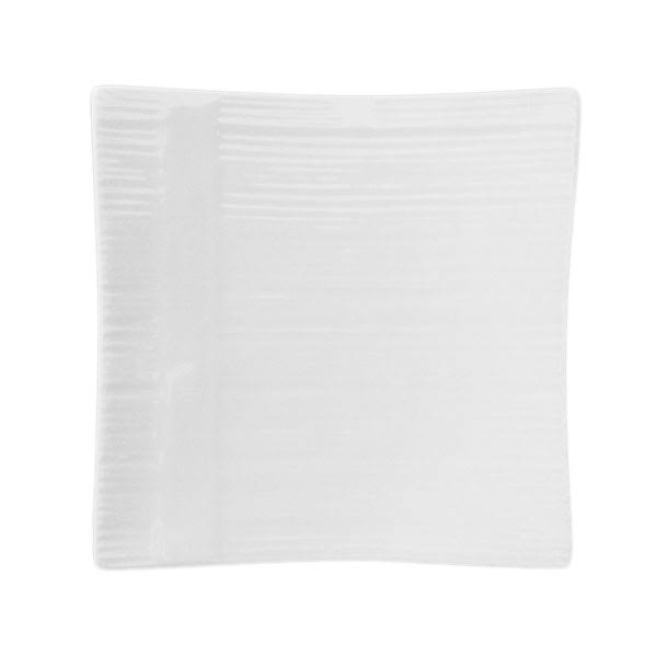 White Porcelain Square Plate, Pack of 8 M562874