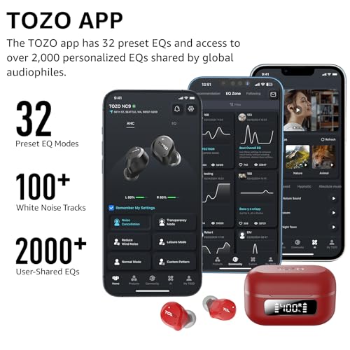 Hybrid Active Noise Cancelling Wireless Earbuds IPX8 Bluetooth 5.3 R699