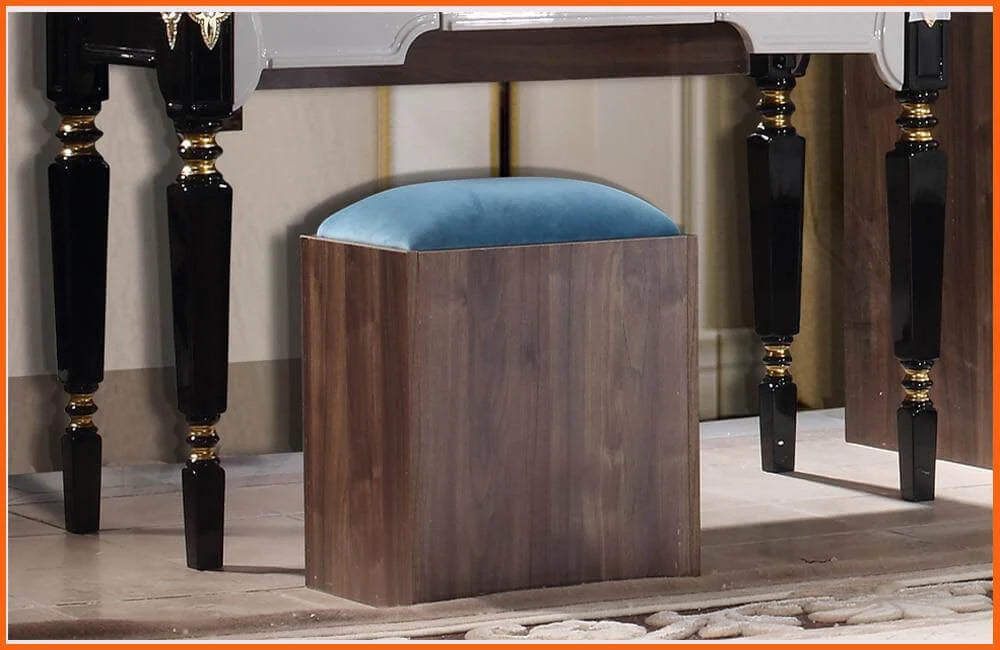 Bedroom Furniture Set, Bed, 2 Nightstand, Dresser, Wardrobe Q4850