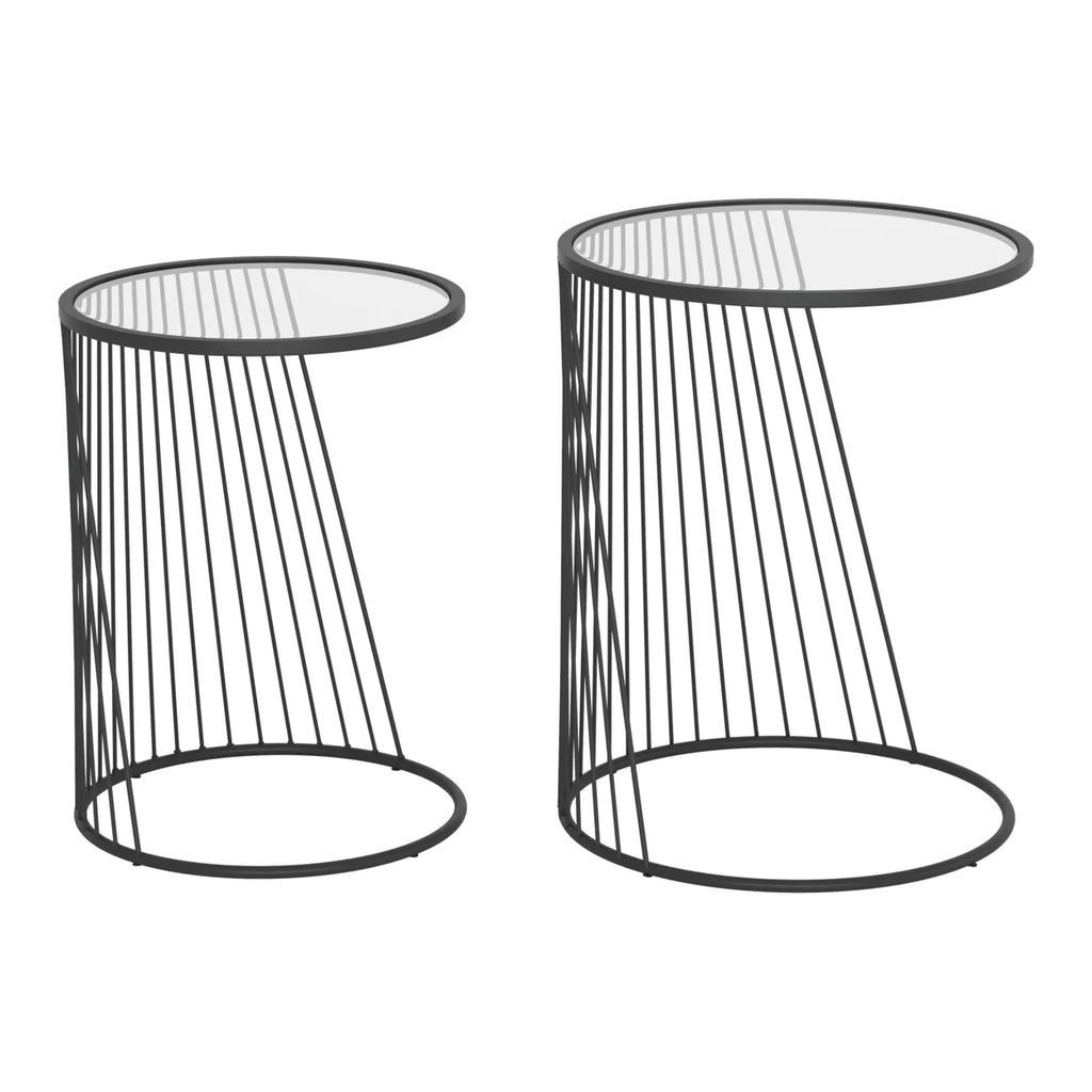 Black Nesting Table Set V247225