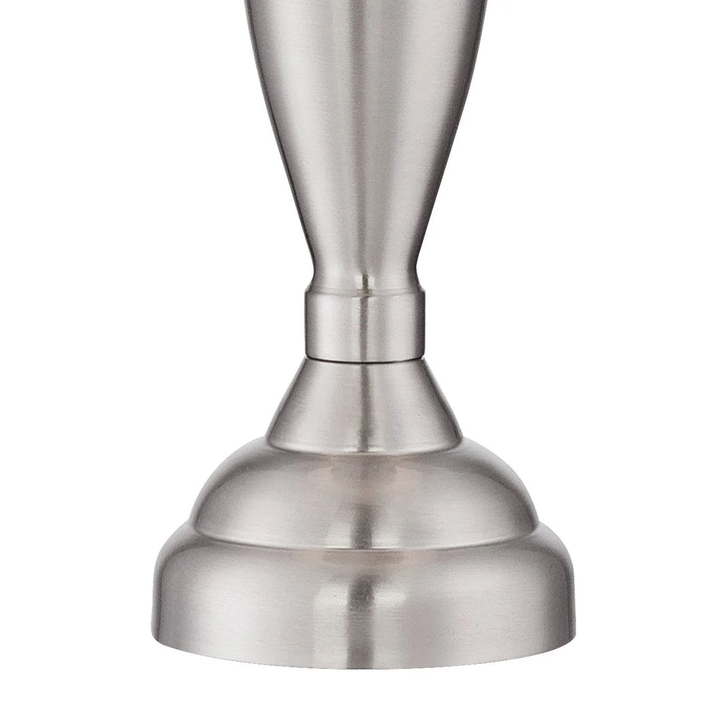 Set of 2 Brushed Nickel Table Lamps E3705