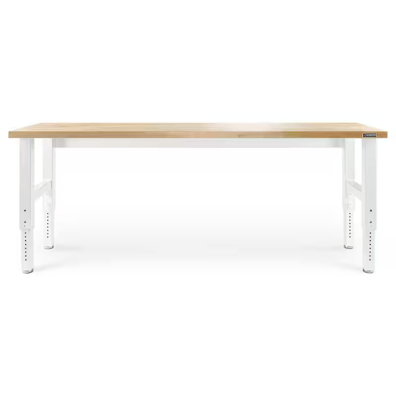 Adjustable Height Workbench with Hardwood Top B850