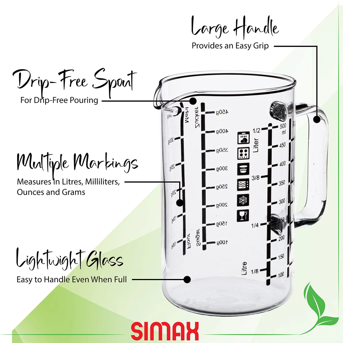 Borosilicate Glass Measuring Cup 16-Ounce I54101