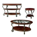 Brown Cherry 3-Piece Accent Table Set M4445