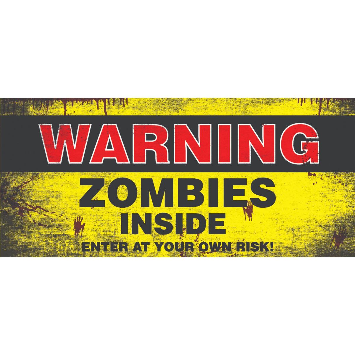 Yellow and Black Halloween Garage Door Banner C678851