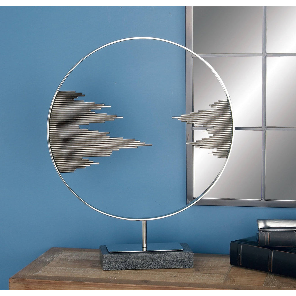 Stainless Steel Marble Decor I62605