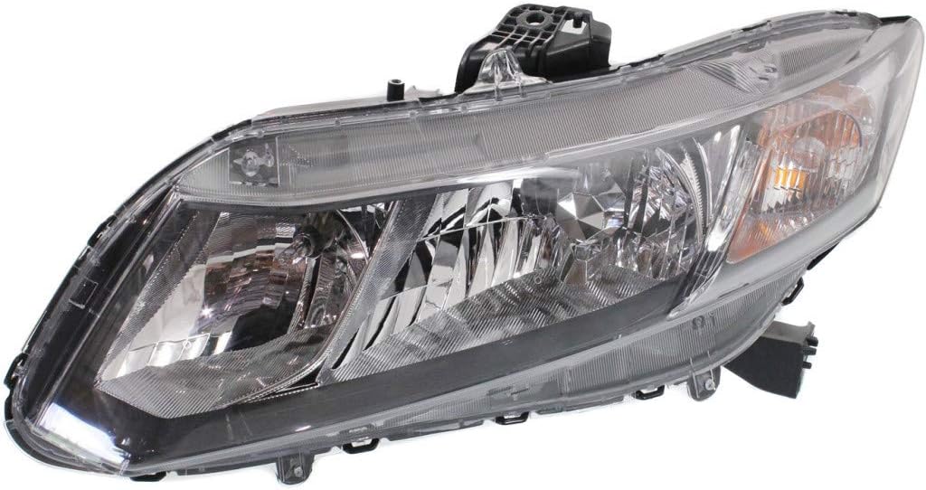 Honda Civic Headlight Assembly 2013 2014 2015 Pair D5832