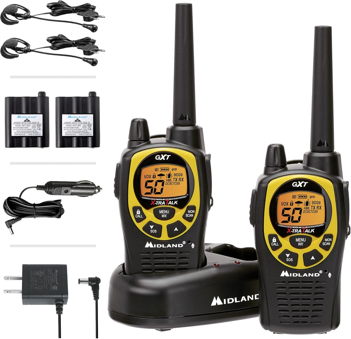 50 Channel Waterproof GMRS Two-Way Radio 3-Pack I9134