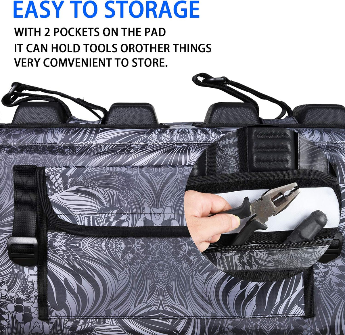 Tailgate Pad with Two Tool Pockets for Mountain Bikes I895555