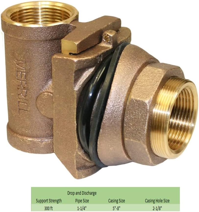 No Lead Brass 1-1/4 Pitless Adapter M8405