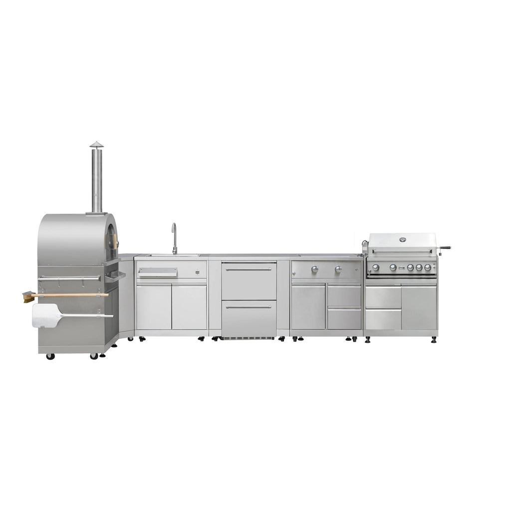 Outdoor Kitchen Refrigerator Cabinet Stainless Steel X43409