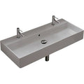 39.3x22 Rectangular Ceramic Wall Mounted Sink with Overflow H9804