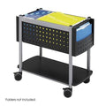 Black Steel Mobile File Cart O173786