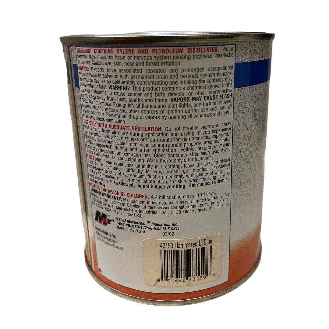 Light Blue Hammered Finish Enamel Paint 1 qt J34689