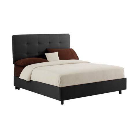 Black California King Tufted Upholstered Bed S71998