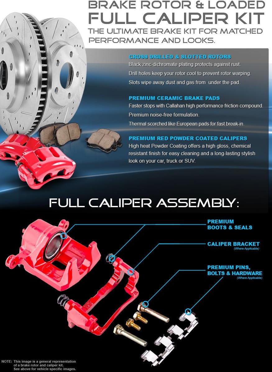 336 mm + 352 mm 5 Lug Rotors + Metallic Brake Pads R41977