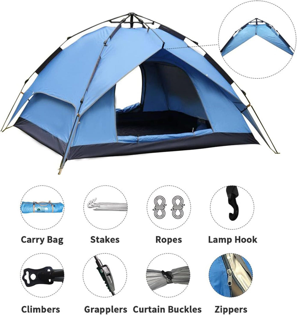 Waterproof 3-4 Person Pop up Camping Tent J3297