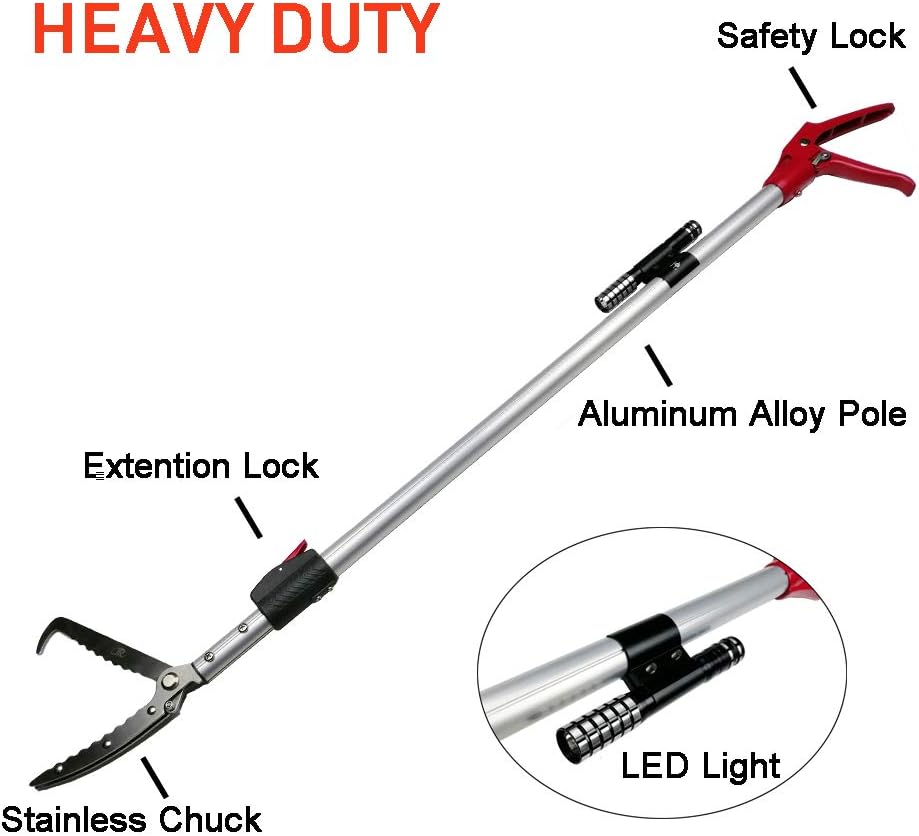 86 inch Telescopic Pole Snake Catcher Tongs V938990