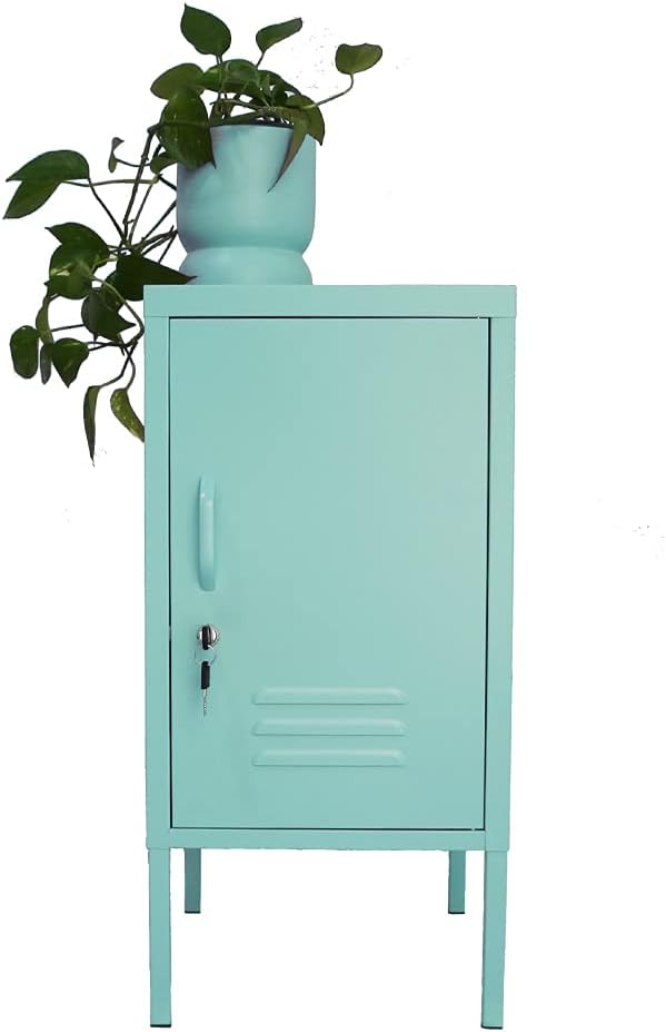 Mint Green Metal End Table E917