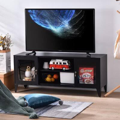 Black 2 Door Metal TV Cabinet G281330