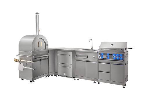 Outdoor Kitchen Refrigerator Cabinet Stainless Steel X43409