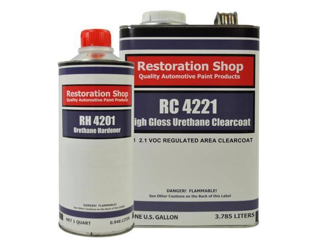 Silver Metallic Low VOC Urethane Basecoat Clearcoat Car Auto Paint Medium Gallon Kit O3123