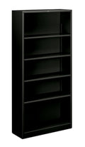 5-Shelf Metal Black Bookcase R38451