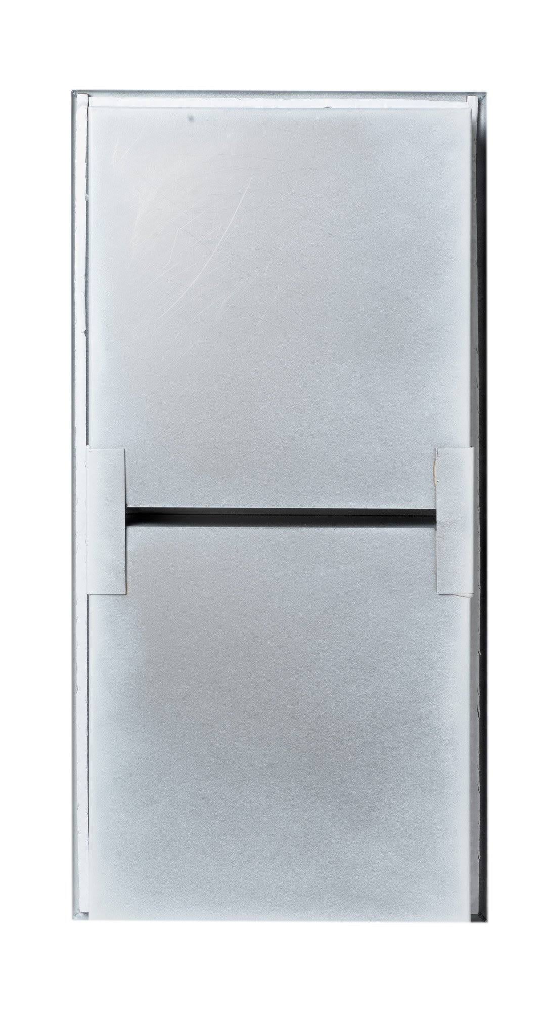 12 x 24 Stainless Steel Vertical Double Shelf Bath Shower Niche Matte White J583912